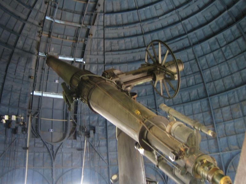 The telescope in the dome on the roof of the Paris Observatory
Link-words: Paris2007 Scope