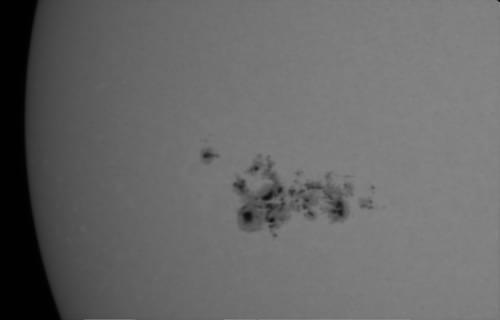 Sunspot group AR3664 responsible for the May 10th aurora
White light image of AR3664
Link-words: Aurora