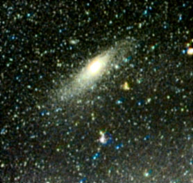 The Andromeda Nebula
This image of M31, the Andromeda Nebula, shows fine detail extending some way out from the nucleus!
Link-words: Messier Galaxy