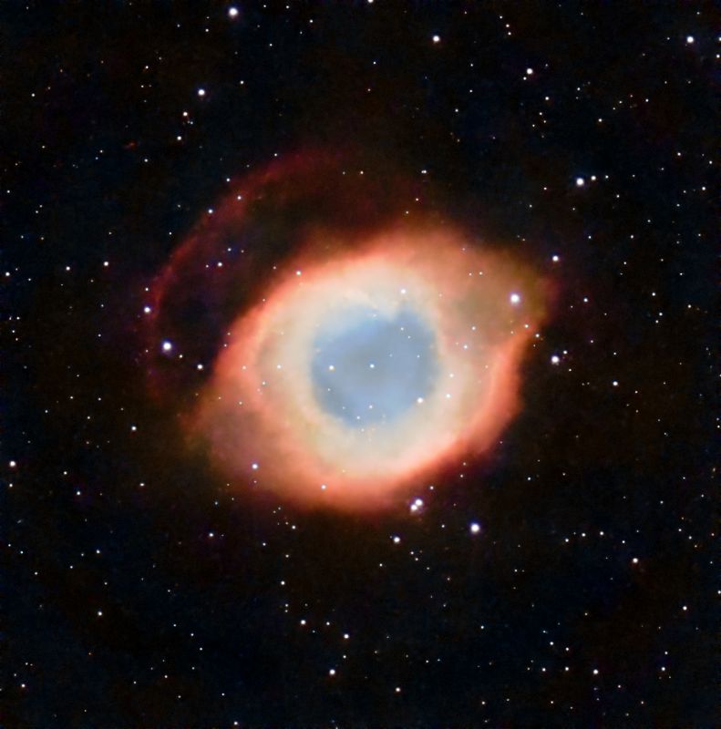 Helix Nebula - NGC7293 with Seestar S50
I have been wanting to image the Helix for nearly 40 years. Finally I got around to is with the Seestar. Total integration time 9H 8m 20s comprising 3290 10sec exposures.
Aligned and stacked with Siril, Processed in pixinsight.
Link-words: Helix NGC7293 Seestar