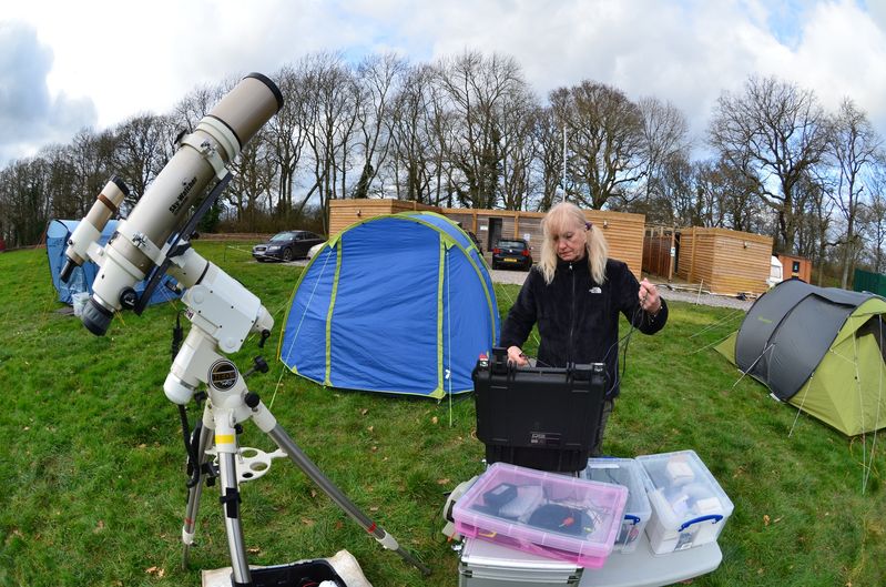 Fay setting up her equipment - Deep Sky Camp 21st January 2012
Fay setting up her equipment - Deep Sky Camp 21st January 2012
