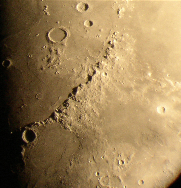 Apennine mountains
Morning sunlight on the Apennine Mountains, an example of the many pictures taken in the earliest years of compact camera astrophotography. Anyone can do it now.
Link-words: Moon