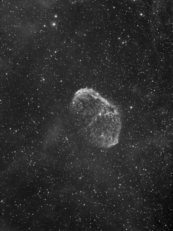 NGC6888 the Crescent nebula in Ha
