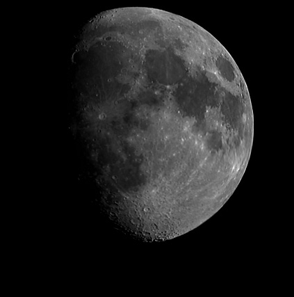 The Moon
A mosaic of three images, showing the gibbous moon.
Link-words: Moon