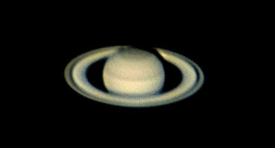 Saturn with 3x Barlow Feb 2004
Third attempt at Saturn this time using a 3x Tal Barlow, Seeing 8/10.  Processed 9th Feb in Registax 700ish frames from 1200 auto-selected.  Image resized 150 percent.
Link-words: Saturn