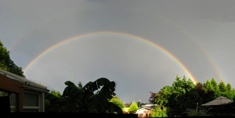 Double rainbow
After 3 inches of rain in 2 hours we at least got a nice rainbow!
