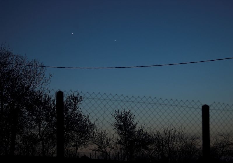 Venus and Mercury
Venus and Mercury share the sky shortly after sunset.
