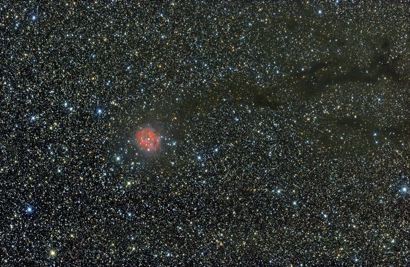 Cocoon Nebula
Cocoon Nebula from Riberac, France.
33 x 5min at ISO 800 + 3 x 5min at ISO 100
