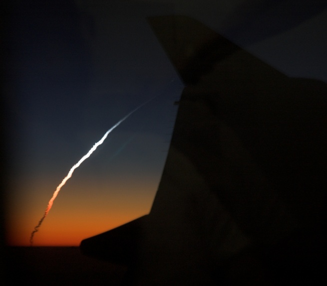 Launch of space shuttle mission STS-119
STS-119 launch seen from just behind the wing of the Virgin Atlantic flight from Havana(Cuba) to Gatwick
