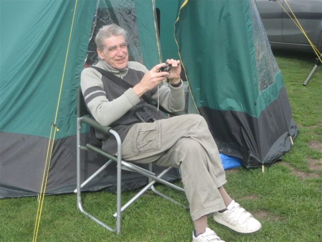 Kelling 2011 Carole's husband Adrian
Ken pearson photo 
Link-words: Campsites2011