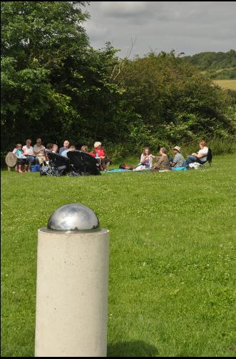 Solar System Otford 2012
A Walk around the Solar system and Picnic 2012
This is a model of the Sun 
For full information and an interactive map of the Otford Solar system, copy and paste this link into your browser:
https://www.otford.org/solarsystem/
Link-words: Otford2012 Picnics2012