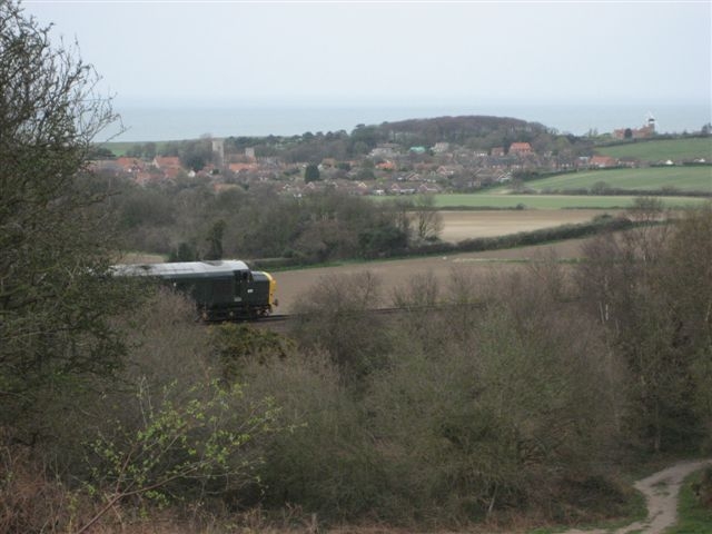 Kelling 2011 Stream Train and Sea by Ken Pearson 
Link-words: Campsites2011