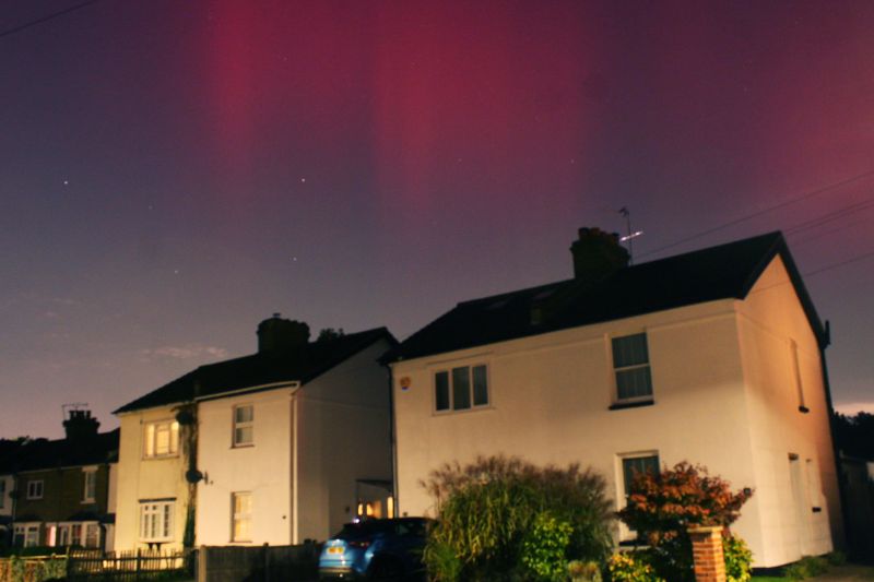 Carole 
Aurora from my Street in Bromley, with street lights 
Link-words: CarolePope