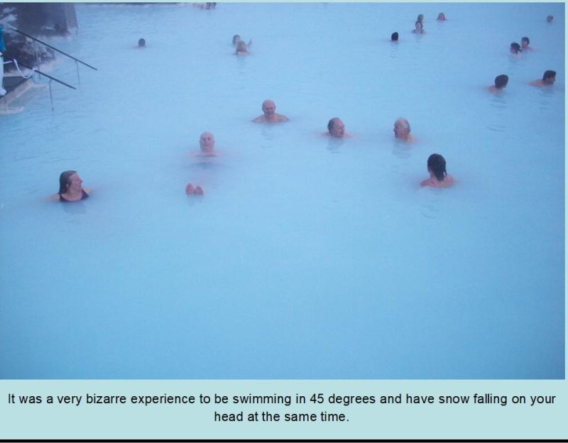 Swimming in the blue lagoon
Link-words: CarolePope Iceland2012