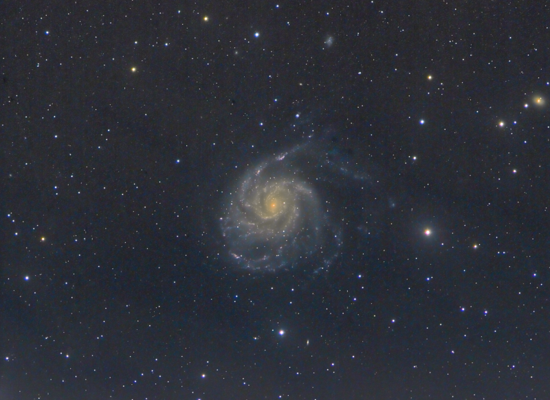 M101 Pinwheel Ga;axy
After a disaster with a failed dew heater I only got about half what I had planned on this target,  

Lum 3h 40mins
RGB 40mins
Total 4h 20mins 

ED80 Atik460EX
ED72 Atik460EX
Link-words: CarolePope