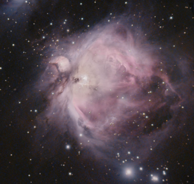 M42 HaRGB
Ha data added to RGB
2 1.2 hours Ha and 1hour 40mins RGB
Link-words: CarolePope