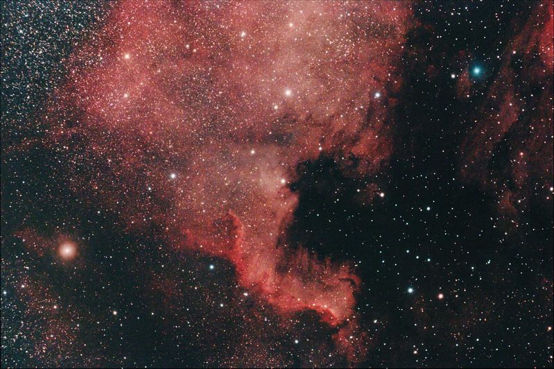 North America Nebula NGC7000
12 x 5mins 800 ISO + darks flats and bias 
Link-words: CarolePope