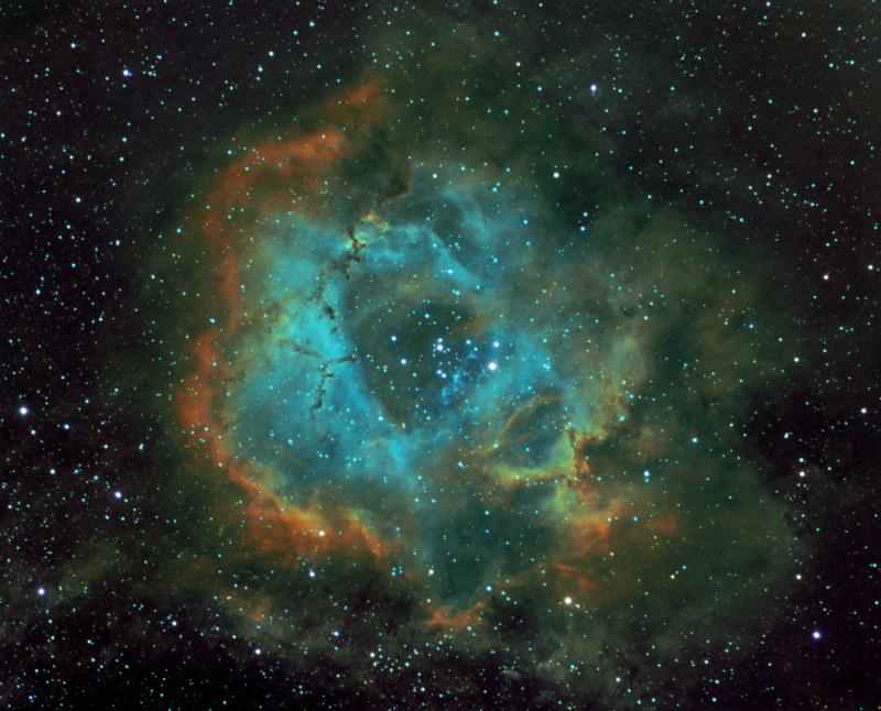 Rosette Nebula Hubble Palette 
Link-words: CarolePope