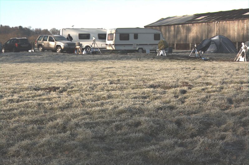 Stairs Farm in February - the caravans
