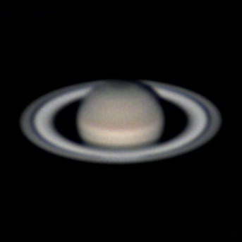 Saturn, 24-04-2015 01:38:24 with WinJUPOS de-rotation
Location=49N 1.4W
Profile=Saturn
Diameter=18.20"
Magnitude=0.19
CMI=178.1° CMIII=199.7° (during mid of capture)
FocalLength=4250mm
Resolution=0.18"
Total input frames: 7329
Frames discarded with partial planet detected: 122
Frames discarded by quality: 3909
Total output frames: 3298
Link-words: Duncan