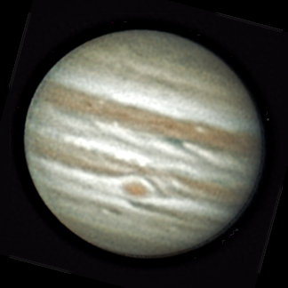 Jupiter
22 Jupiters each 25% of 5000 frames stacked in Autostakkert4! and sharpened in good old Registax, de-rotated in Winjupos and finally sharpened in Wavesharp.
