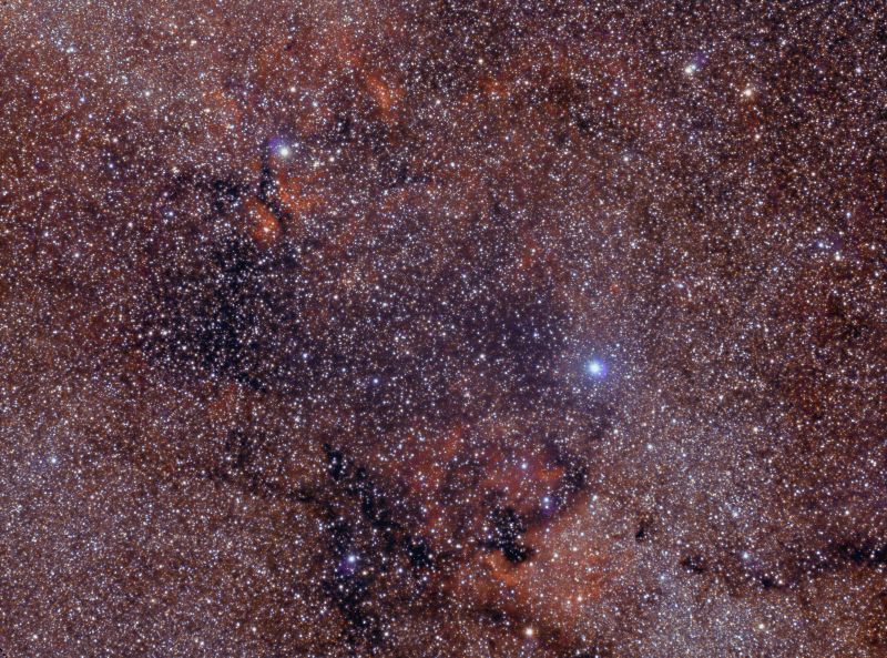 Cygnus - Deneb and Sadr and lots of objects
58x60L , Pentax 35-105mm Lens, ZWO CCD ASI294MC Pro  _stacked_GIMP_Final
Link-words: Duncan