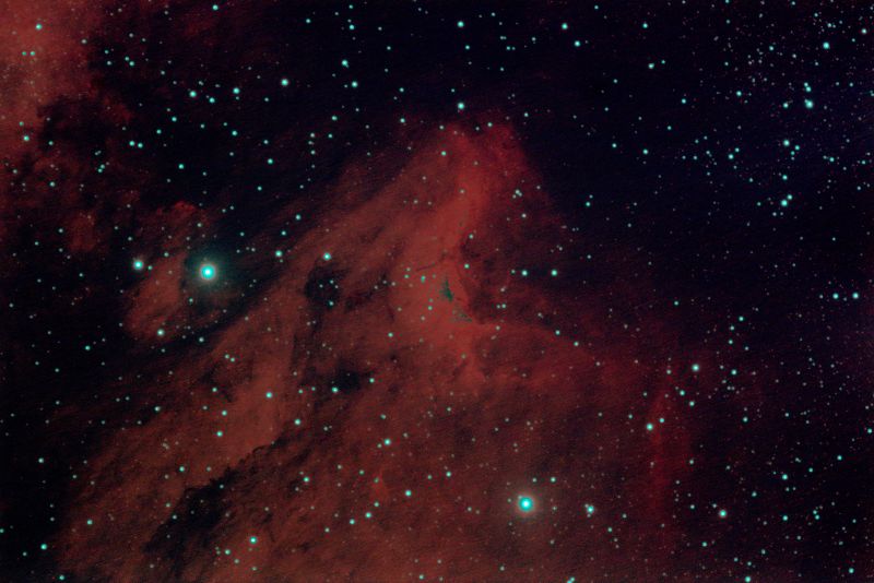 Pelican Nebula in Cygnus
also known as IC 5070
Link-words: Pelican Nebula