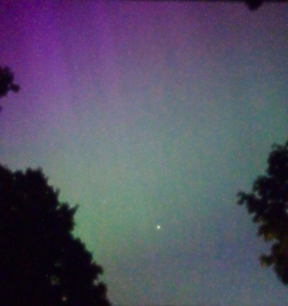 May 2024 Aurora from Paddock Wood - Carole Pope
Taken through the widow with old phone in Paddock Wood
Taken during the exceptional Solar storm from Sun spot ARI3664
