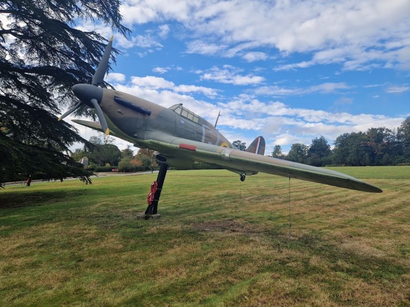 Bentley Priory Museum 2024- Hurricane
Image of the iconic Hawker Hurricane in grounds outside museum
Link-words: Bentley Priory Museum 2024