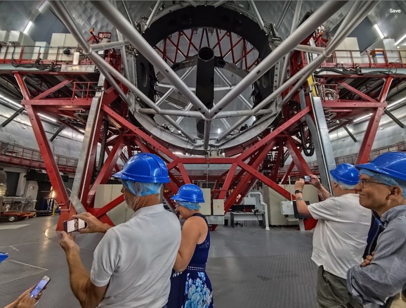 Inside the Gran Telescopio Canarias
We had to wear hard hats
Link-words: LaPalma2024