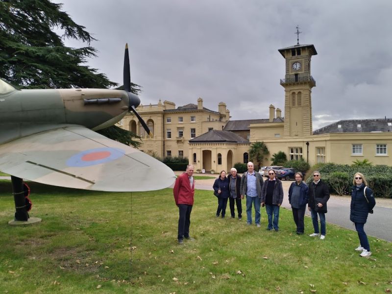 Bentley Priory Museum 2024 group photo
Photo of 8 of us taken by Jim Worthington- we are outside museum with Spitfire to the left
Link-words: Bentley Priory Museum 2024